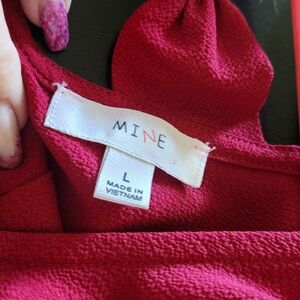 MINE Vibrant Red Blouse
